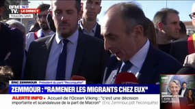 "Les migrants sont somptueusement traités" : Éric Zemmour critique la prise en charge des migrants de l'Ocean Viking par l'État  