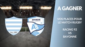 A gagner : vos places pour le match Racing 92 vs Aviron Bayonnais