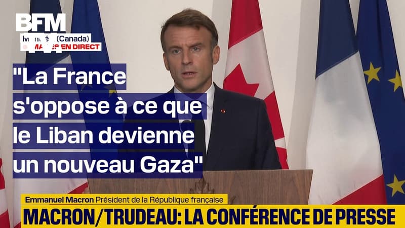 Macron/Trudeau: la conférence de presse en intégralité sur BFM2