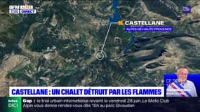Castellane: un chalet détruit par les flammes