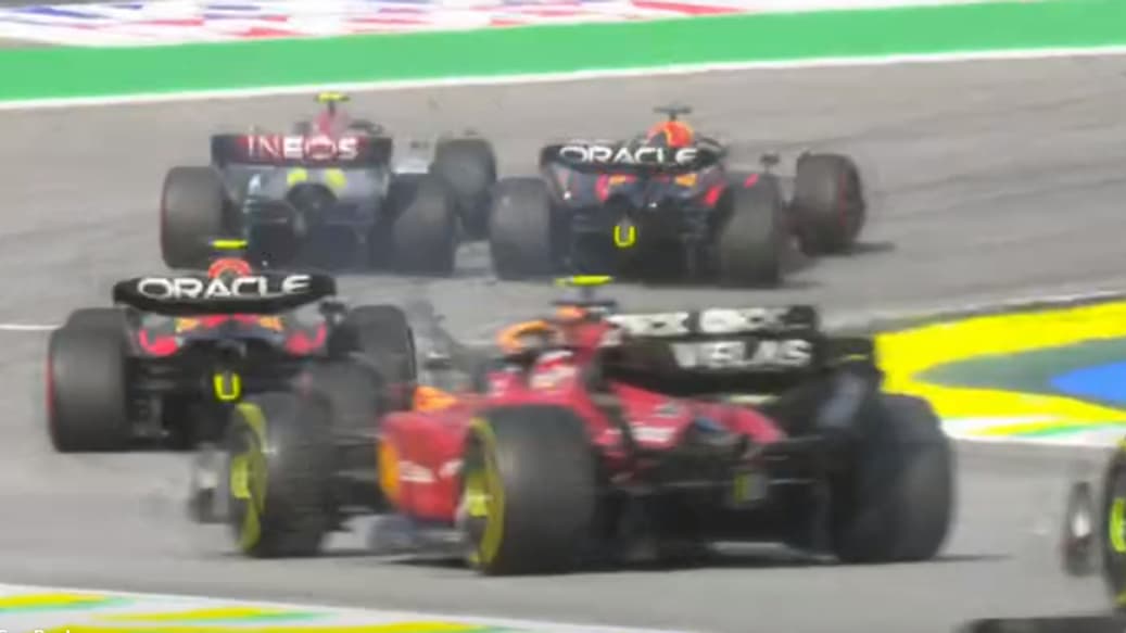 L'accrochage entre Verstappen et Hamilton au Brésil, le 13 novembre 2022