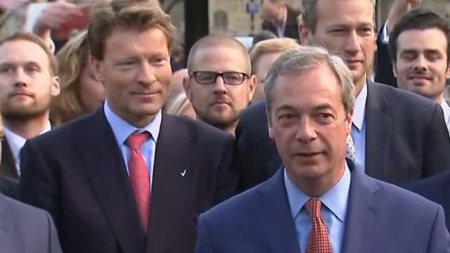 Nigel Farage, chef du parti anti-Europe et anti-immigration Ukip.
