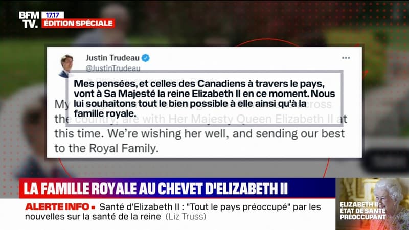 Elizabeth II: le Premier ministre canadien Justin Trudeau adresse 