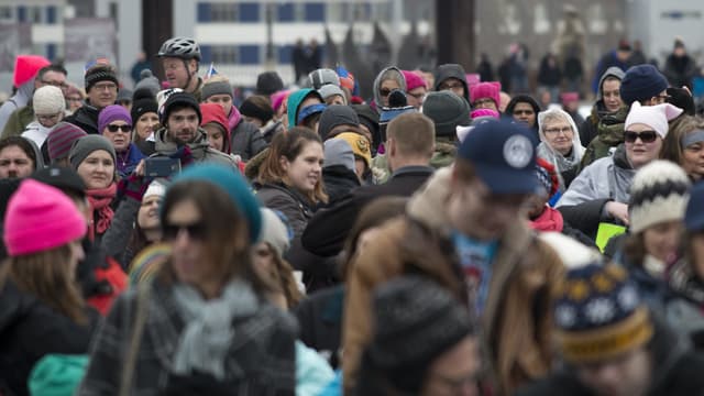La foule lors de la marche des femmes dans le Minnesota aux Etats Unis en 2017. (Photo d'illustration)