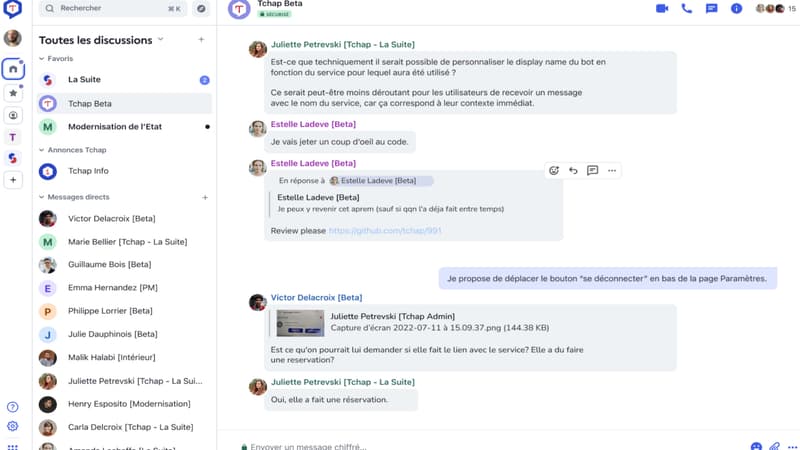 Tchap, la messagerie réservée aux agents de l’Etat, a été victime d'une "intrusion maîtrisée": les données de plus de 70.000 utilisateurs et jusqu'à 643.000 messages auraient été dérobés