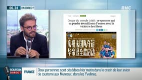 Mondial: ce sponsor va perdre 10 millions d'euros avec la victoire des Bleus
