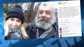 L'étudiante a posté un selfie d'elle et d'un homme sans-abri. Le message a été largement relayé.