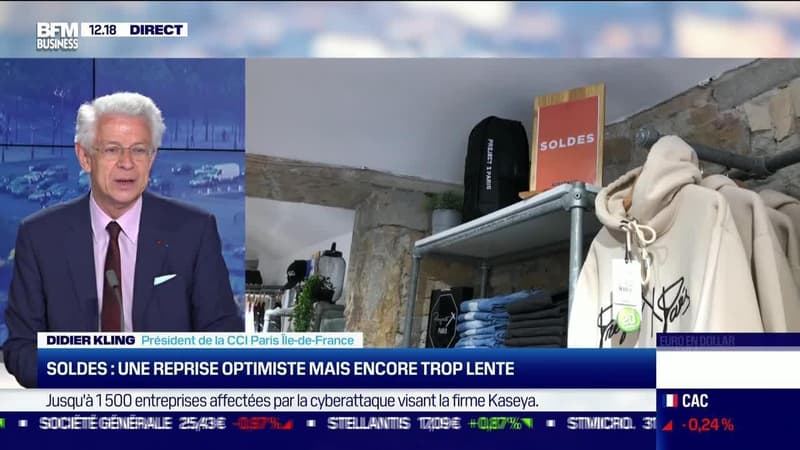 Didier Kling (CCI Paris Île-de-France) : Une reprise des soldes optimiste mais encore trop lente - 06/07
