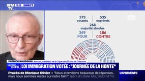 Loi immigration: "Tout va dans le même sens: régressif et répressif" dénonce Patrick Baudouin, président de la Ligue des Droits de l'Homme