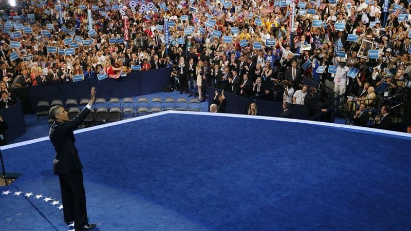 Le discours de Barack Obama en clôture de la convention démocrate de Charlotte a été plus suivi que celui de son rival républicain, Mitt Romney. Le président américain est crédité d'un record de messages sur Twitter, d'une audience massive à la télévision
