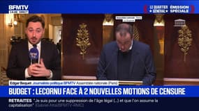 Sébastien Lecornu doit faire face à deux motions de censure sur le volet dépenses du budget de l'État 