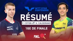 Résumé : F. Coton, 17 ans, pousse Calderano dans ses retranchements (WTT Star Contender Ljubljana)