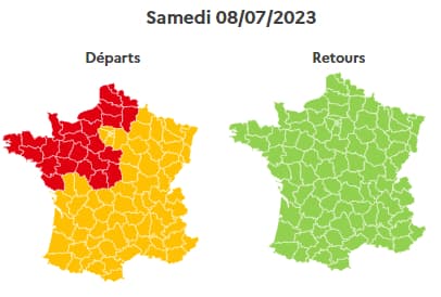 La journée sera rouge dans le quart nord-ouest de la France.