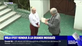En visite à la Grande mosquée de Paris, Mila espère "l'apaisement"