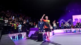 Félix Lebrun lors du WTT de Montpellier, en octobre 2024.