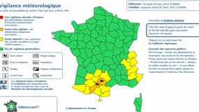 Les départements du Tarn et de la HauteGaronne placés en vigilance orange lundi 4 mars 2013 par Météo France