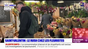 Lille: le rush dans de nombreux fleuristes pour la Saint-Valentin ce mercredi