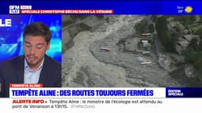 Alpes-Maritimes: des routes toujours fermées après le passage de la tempête Aline