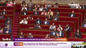 Sans surprise, la motion de censure de la Nupes a été rejetée
