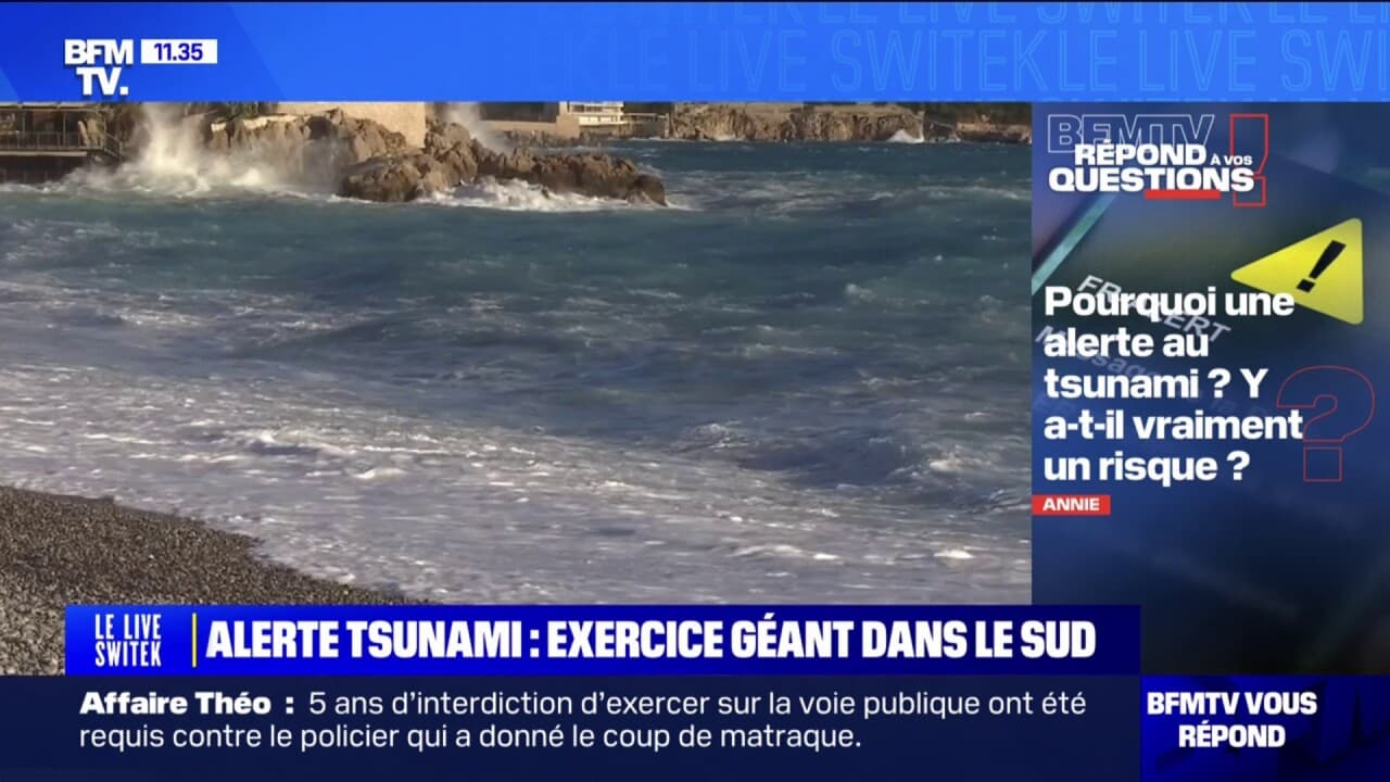 Alerte au tsunami y atil vraiment un risque en France? BFMTV répond