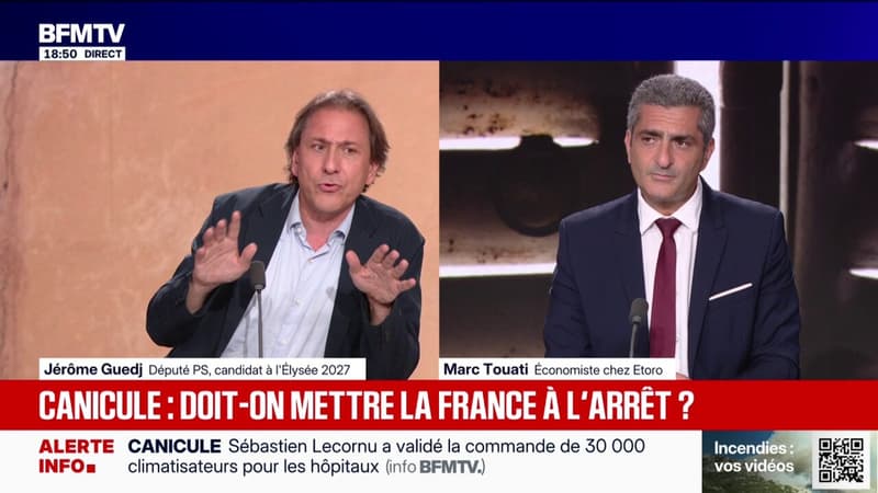 Climatisation: "La position de la ministre de la Transition écologique est un petit peu caricaturale et manichéenne", juge Jérôme Guedj, candidat à l'élection présidentielle