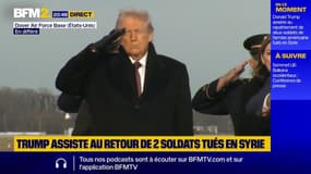 Donald Trump assiste au rapatriement de deux soldats de l'armée américaine tués en Syrie