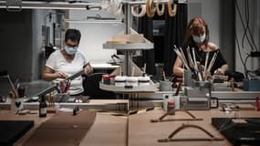 Des salariées chez Hermes