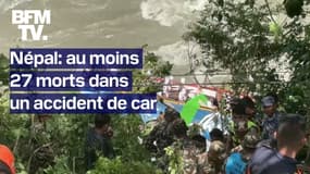 Népal: un car chute dans une rivière, au moins 27 morts