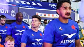 Les joueurs de l'équipe de France de rugby pendant un match contre les Fidji en août 2023