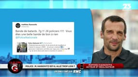 À la Une des GG : Mathieu Kassovitz est-il allé trop loin vis-à-vis de la police ? - 29/12
