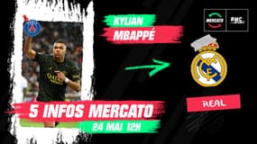Mbappé, Openda, Koundé... Les 5 infos mercato du 24 mai à la mi-journée 