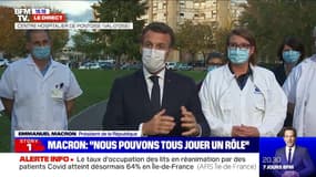 Emmanuel Macron: "Il nous faut faire corps avec l'ensemble des personnels soignants"