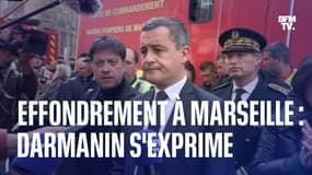 Effondrement à Marseille: le point de Gérald Darmanin sur les lieux du drame