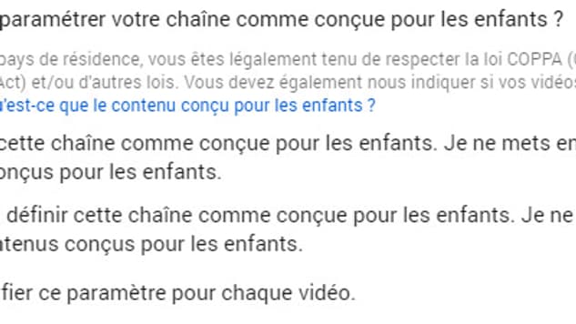 L'interface de YouTube destinée aux créateurs