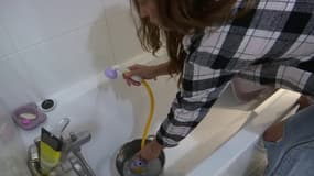 Sonia, habitante d'une résidence de Montpellier privée d'eau chaude depuis 10 mois.