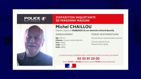 Michel Chaillou a disparu le 3 juin à Grand-Quevilly, en Seine-Maritime.