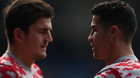 Harry Maguire et Cristiano Ronaldo