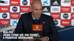 Real-PSG : Zidane estime que son équipe a progressé mentalement