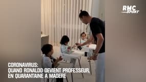 Coronavirus: Quand Ronaldo devient professeur, en quarantaine à Madère 