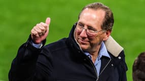 John Textor en marge d'un match de Lyon, mai 2025