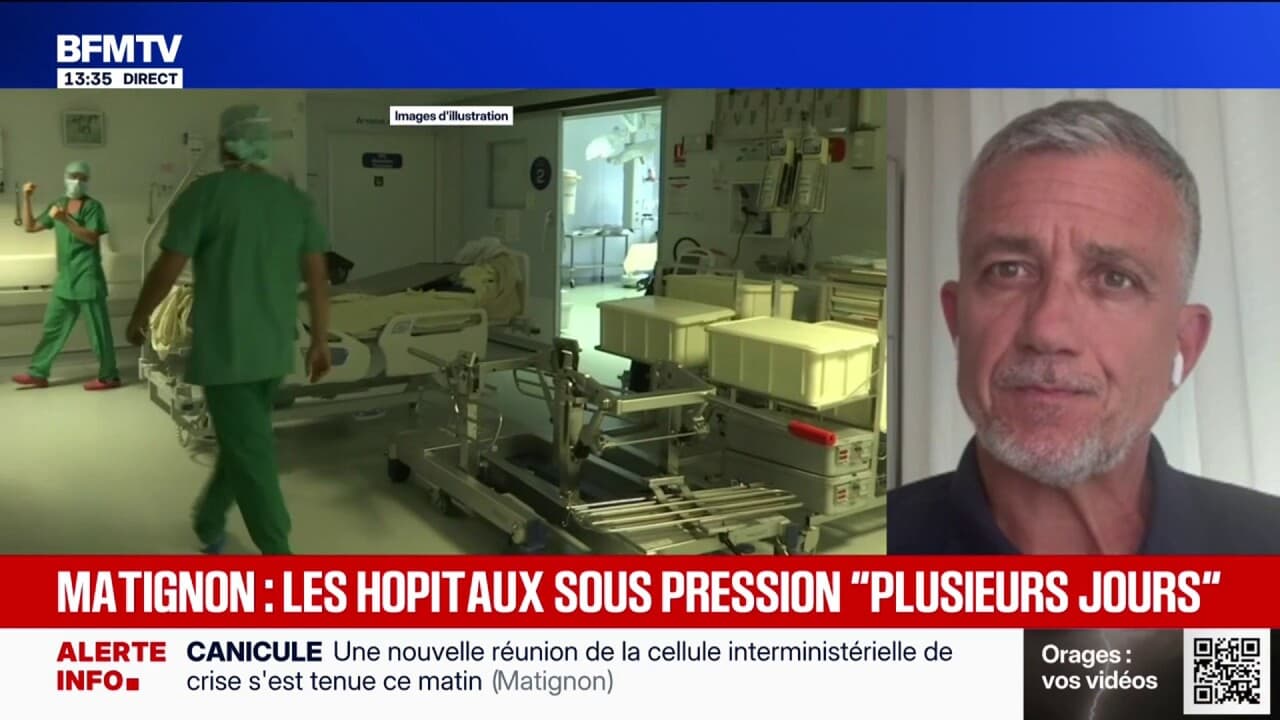 Sıcak Hava Dalgası: Nice Acil Servis Başhekimi Dr. Pierre-Marie Tardieux, "Hastanelerimizde yatak sayısı sistematik olarak izleniyor"