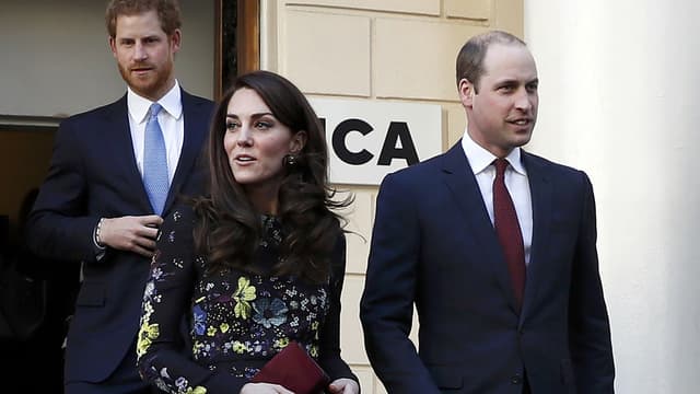 Harry, Kate et William à Londres le 17 janvier 2017