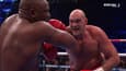 Tyson Fury qui place une droite dévastatrice sur Derek Chisora, le 3 décembre 2022 à Londres