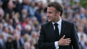 Emmanuel Macron à Paris ce jeudi 8 mai 2025.