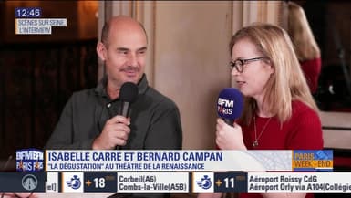 Scène sur Seine : L'interview de Isabelle Carré et Bernard Campan, à l'affiche de "La dégustation" au Théâtre de La Renaissance