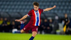Sverre Nypan avec les U21 de la Norvège, en octobre 2024