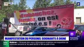 Digne-les-Bains: les soignants de l'hôpital manifestent