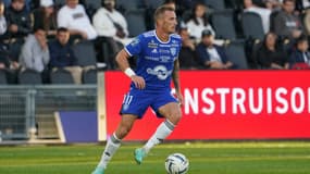 Dimitri Liénard lors du match entre Angers et Bastia en Ligue 2, le 23 septembre 2023.