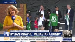 Kylian Mbappé acclamé à Bondy
