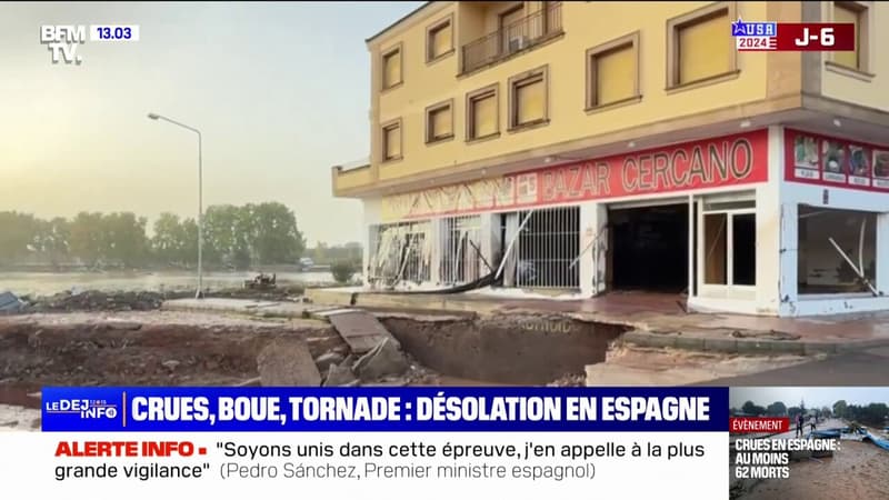 Crues et torrents de boue: les nouvelles images des inondations éclairs en Espagne